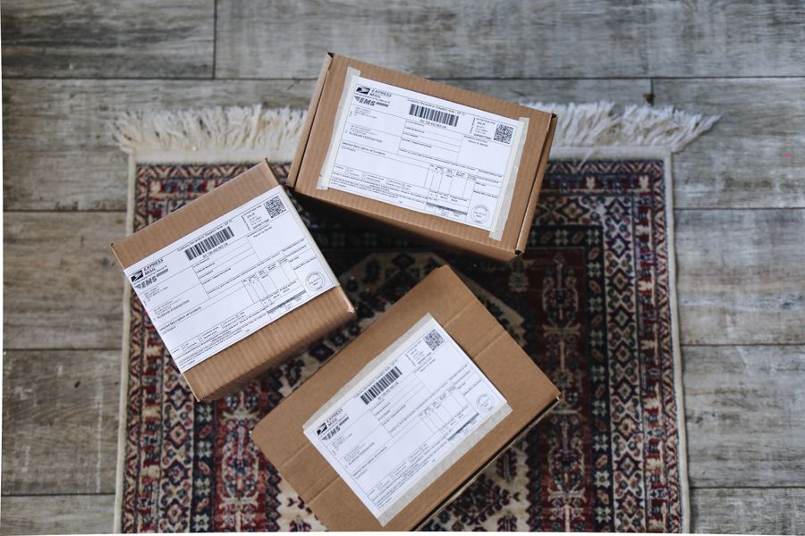 shipping label