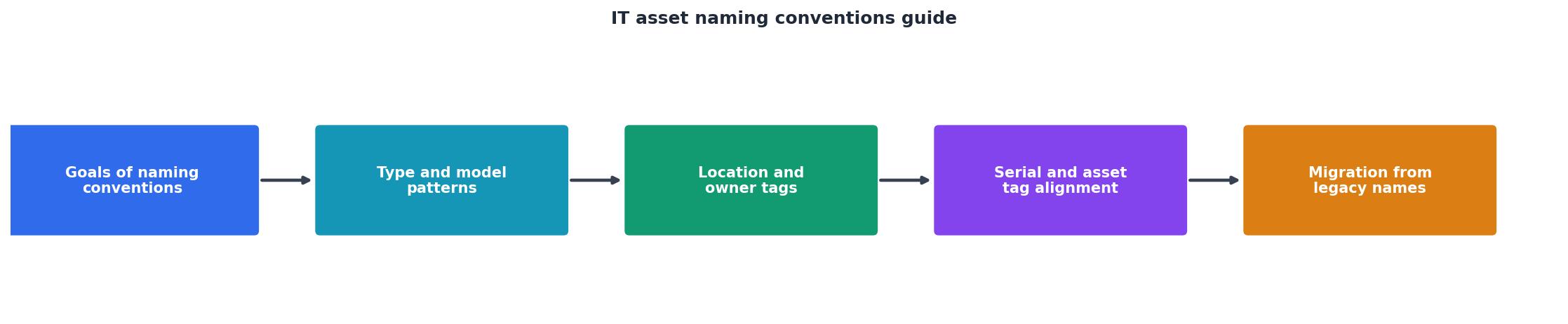 IT asset naming conventions guide process